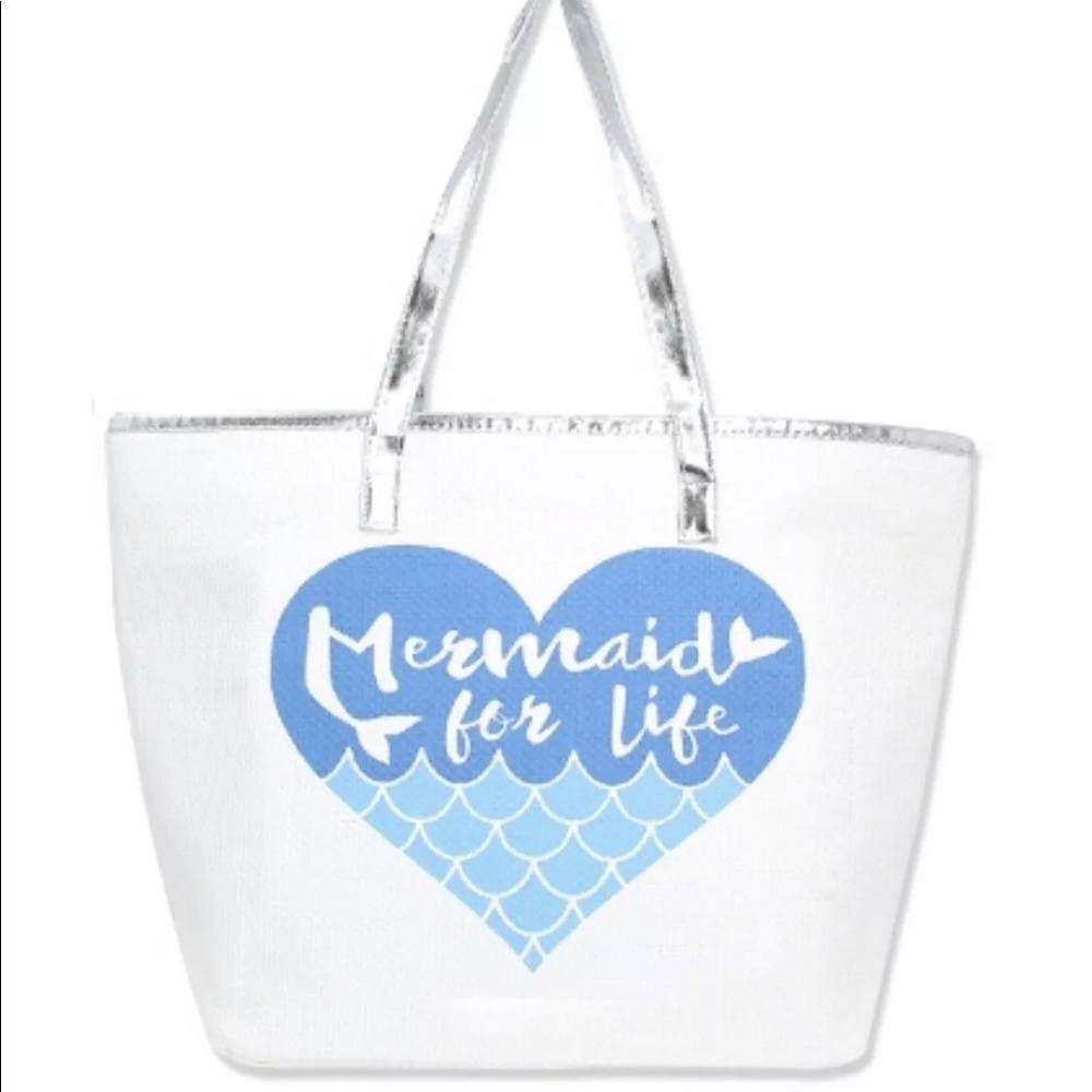 💙Large “Mermaid For Life” Summer Anytime Tote💙